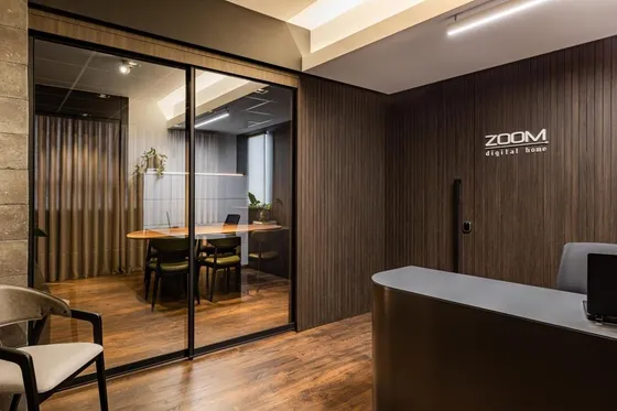 Recepção do showroom da Zoom Digital Home