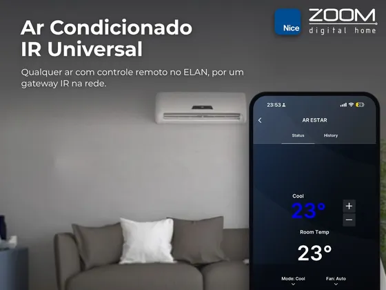 Ar Condicionado IR Universal – driver Nice Elan