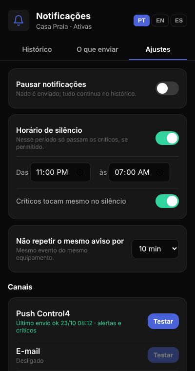 Ajustes